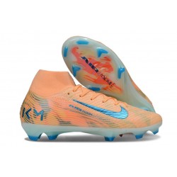 Korki Nike Zoom Mercurial Superfly 10 Elite FG KM Pomarańczowy Niebieski